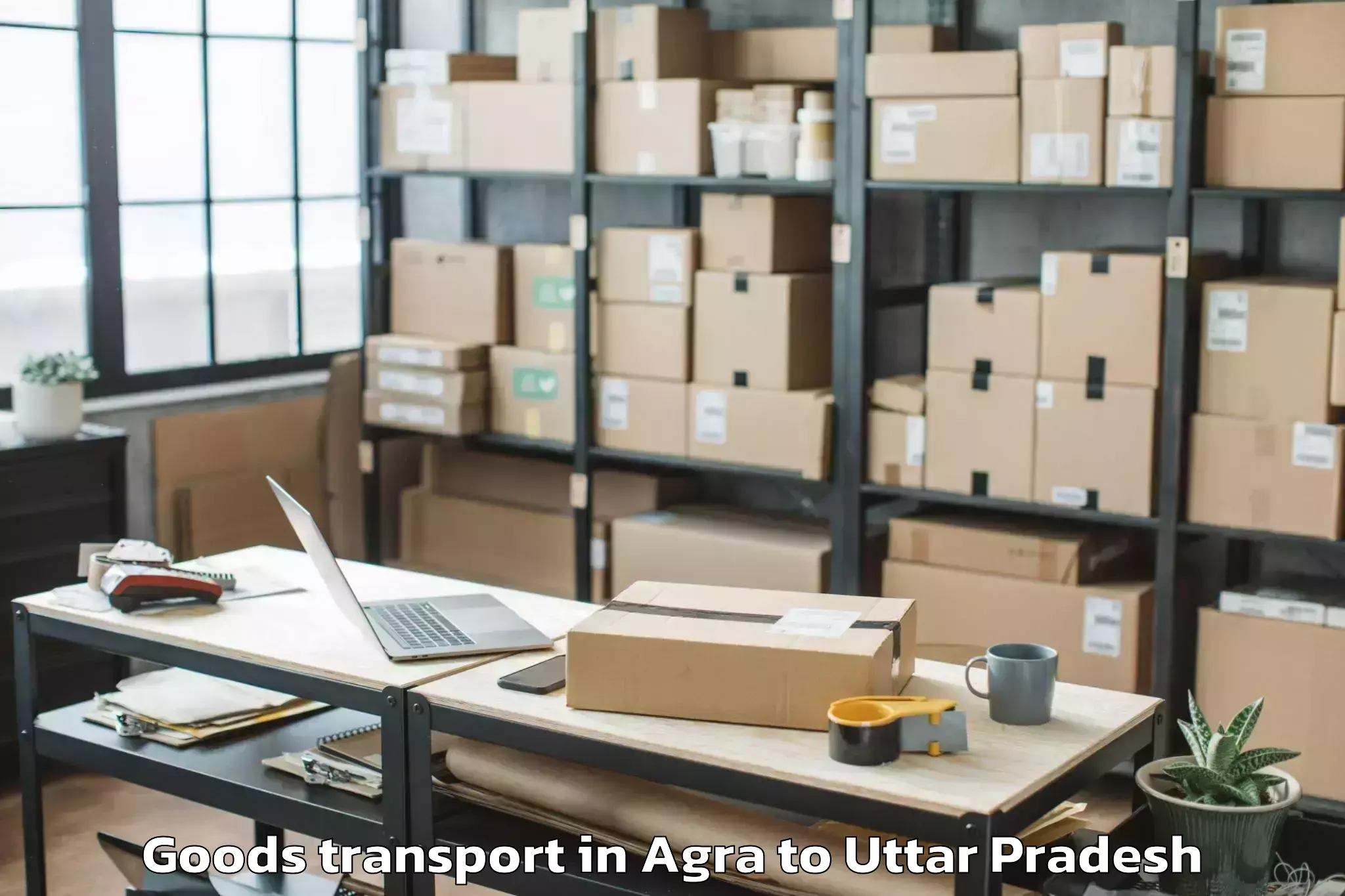 Book Your Agra to Sahawar Goods Transport Today